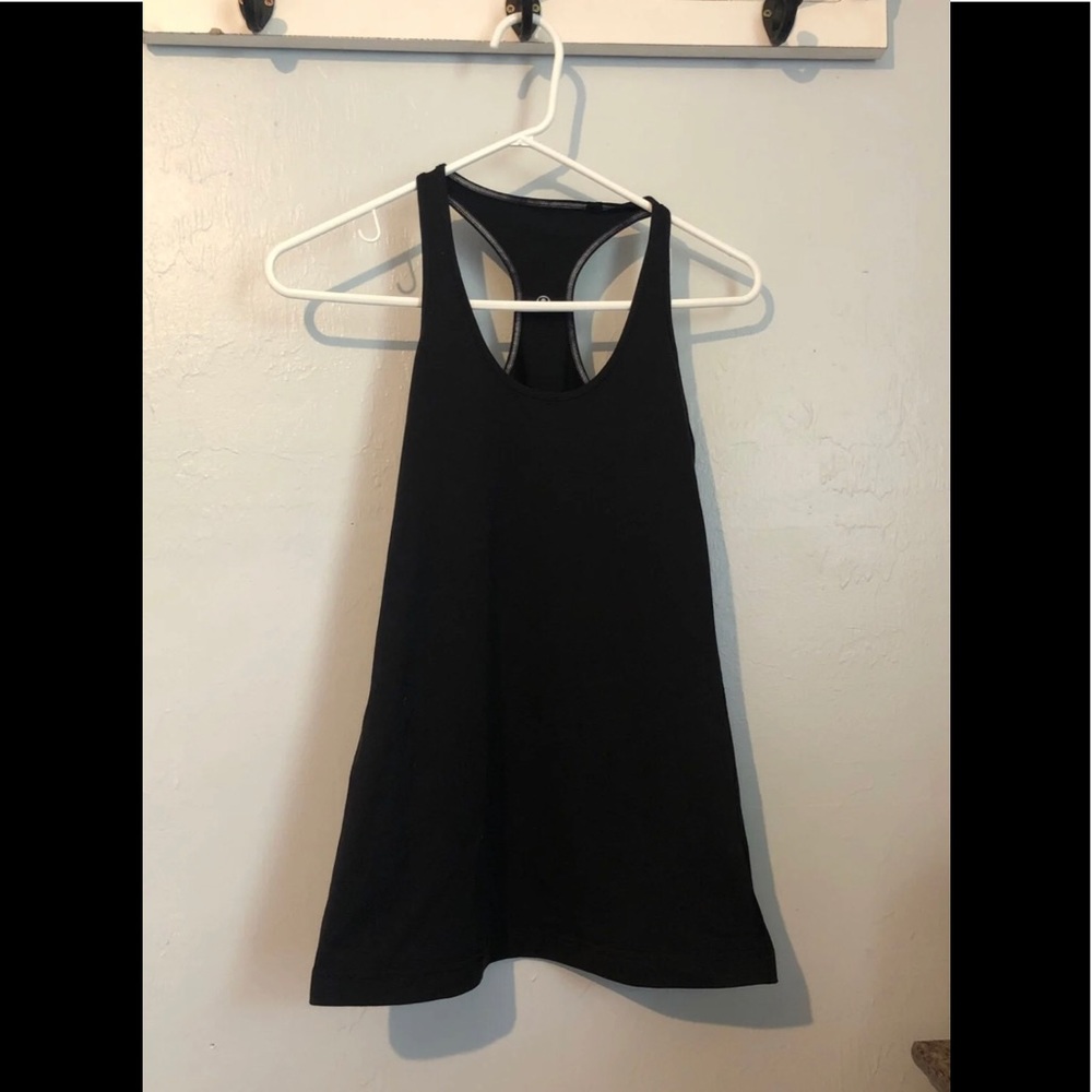 Lululemon black racer tank